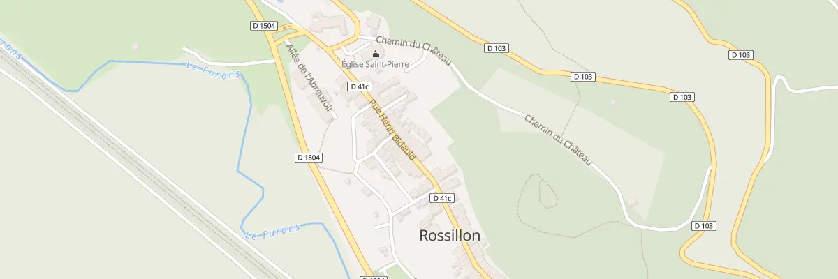 Plan du 5032 Rossillon à Rossillon