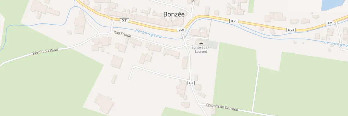 Plan du 1 Rue Froide à Bonzée