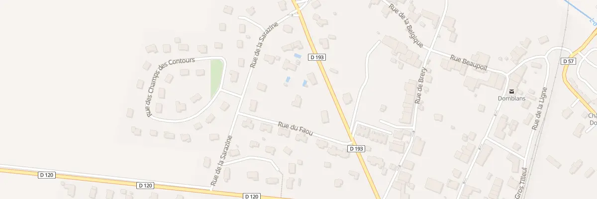 Plan du 110 Rue du Faou à Domblans