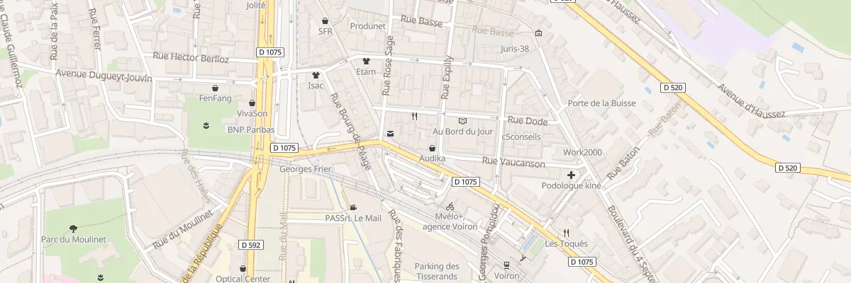 Plan du 3 Rue Vaucanson à Voiron