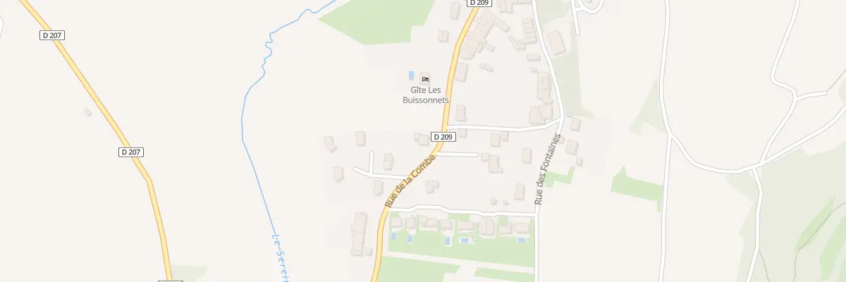 Plan du 238 Rue de la Combe à Lavigny
