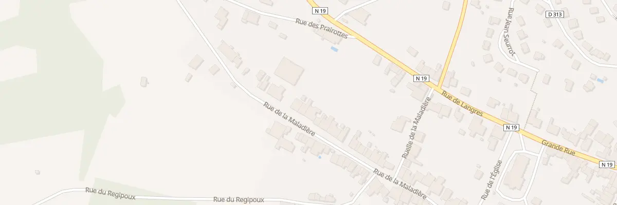 Plan du 25 Rue de la Maladiere à Fayl-Billot