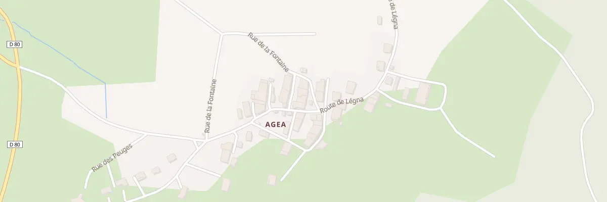 Plan du 1 Rue de la Fontaine Agea à Valzin en Petite Montagne