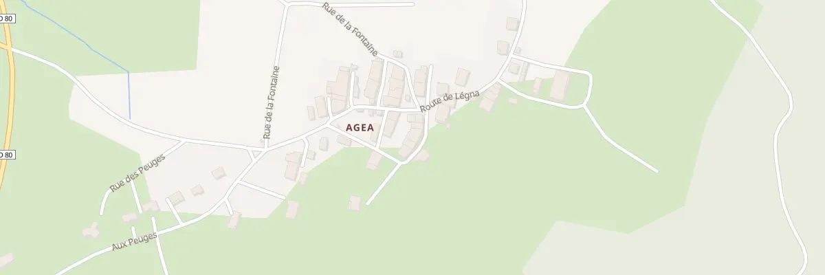 Plan du 6 Rue du Lavoir Agea Legna à Valzin en Petite Montagne