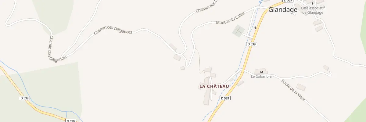 Plan du 5017 Le Chateau et Derriere La à Glandage