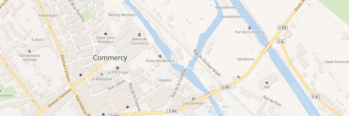 Plan du 1 Quai Neptune à Commercy