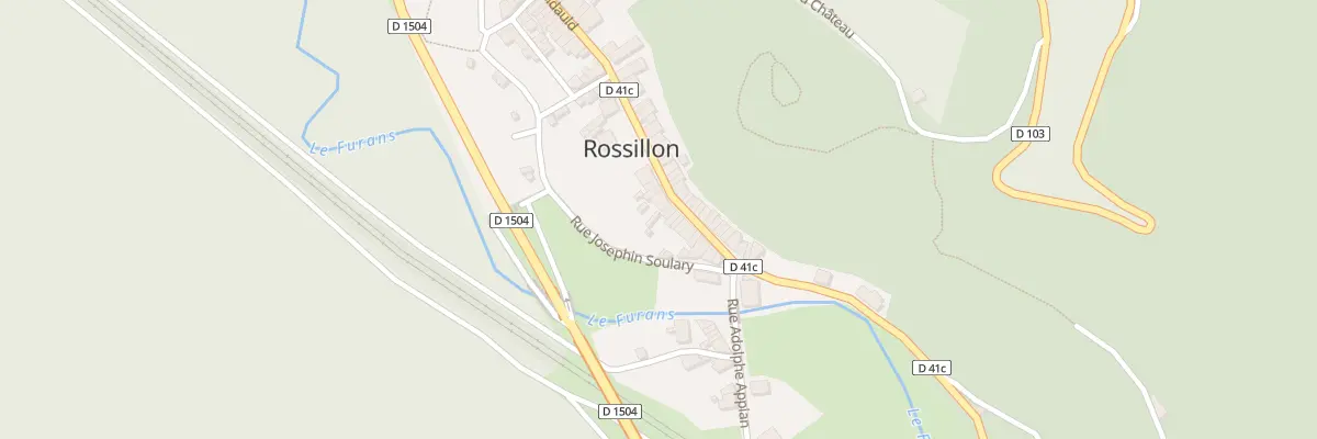 Plan du 5080 Rossillon à Rossillon