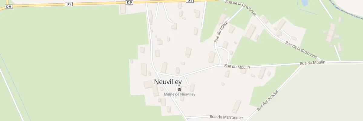 Plan du 1 Rue du Moulin à Neuvilley