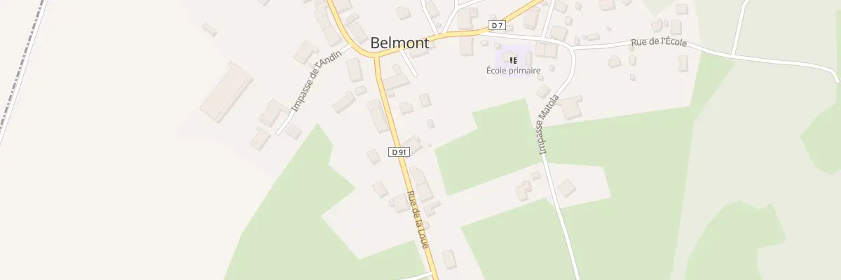 Plan du 7 Rue de la Loue à Belmont