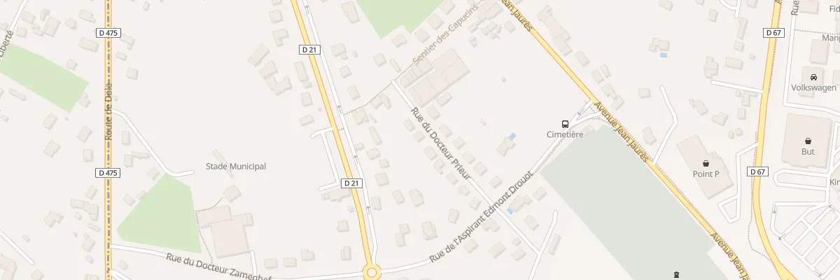 Plan du 4 Rue du Docteur Prieur à Gray