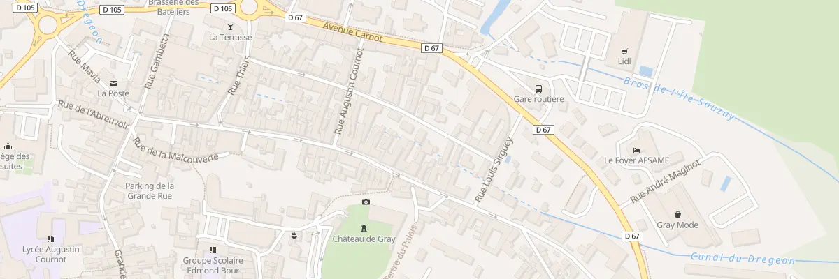 Plan du 30 Rue de Belfort à Gray