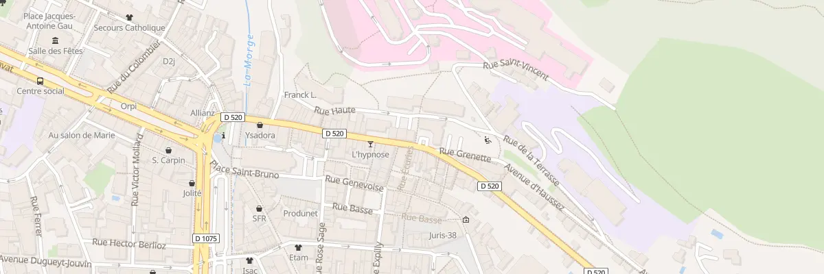 Plan du 1 Pl de Stalingrad à Voiron