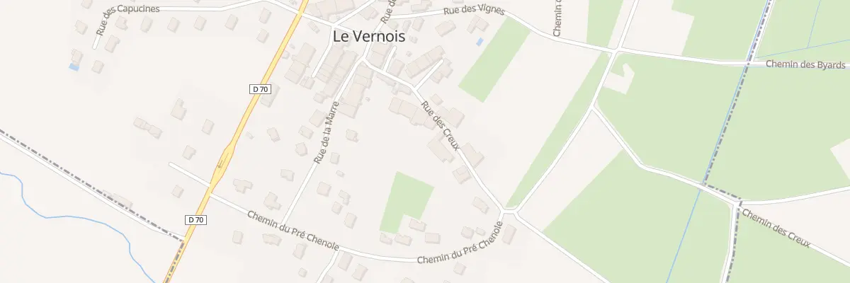 Plan du 106 Rue des Creux au Vernois