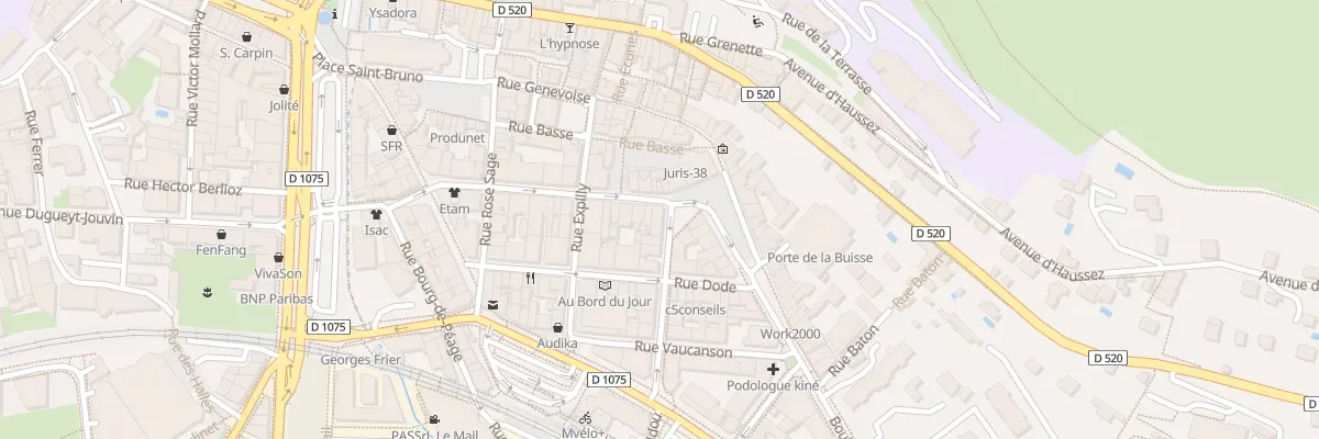 Plan du 2 Pl de la Bascule à Voiron