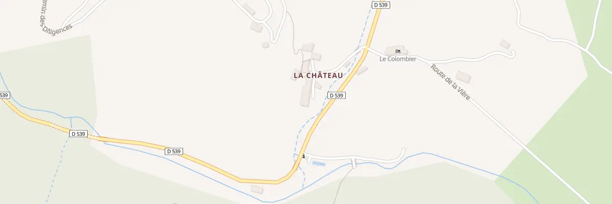 Plan du 5000 Le Chateau et Derriere La à Glandage
