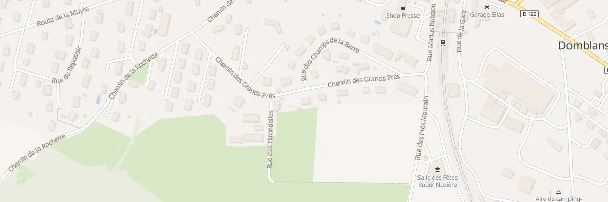 Plan du 268 Rue des Champs de la Barre à Domblans