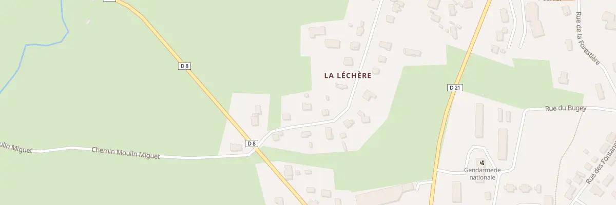 Plan du 101 Rue de la Léchère à Plateau d’Hauteville