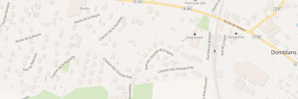 Plan du 192 Rue des Champs de la Barre à Domblans
