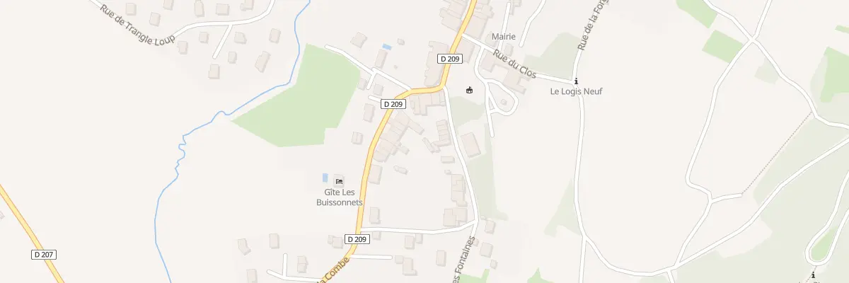 Plan du 75 Rue des Fontaines à Lavigny