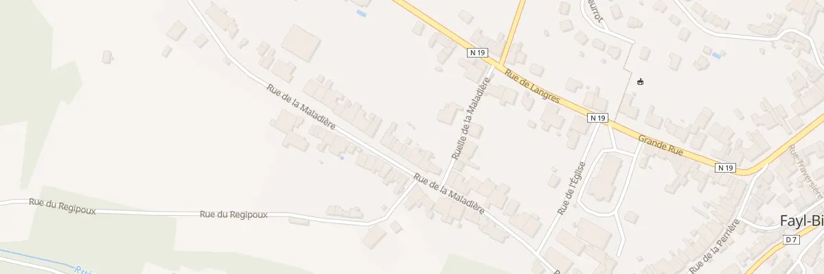 Plan du 43 Rue de la Maladiere à Fayl-Billot