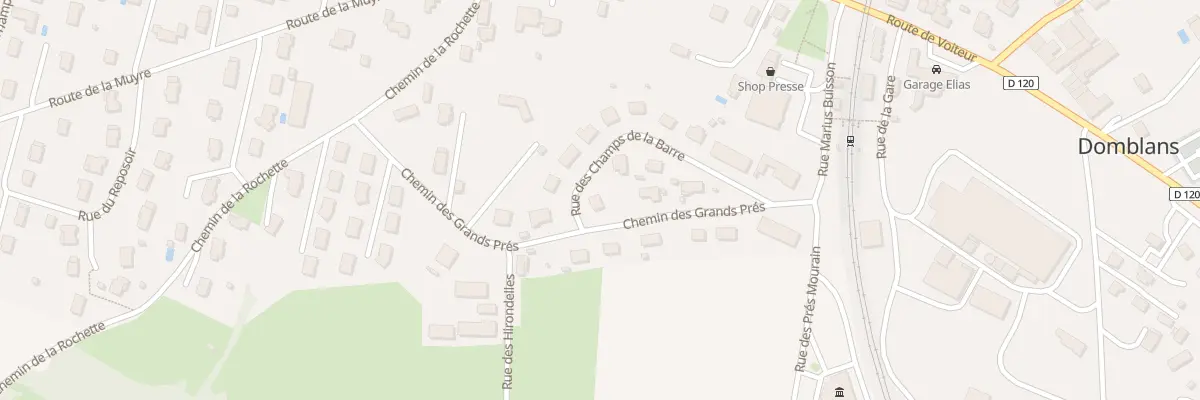 Plan du 287 Rue des Champs de la Barre à Domblans