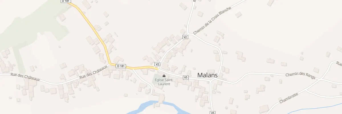 Plan du 10 Rue Haute à Malans