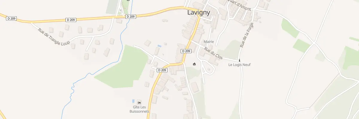 Plan du 120 Rue du Chateau à Lavigny