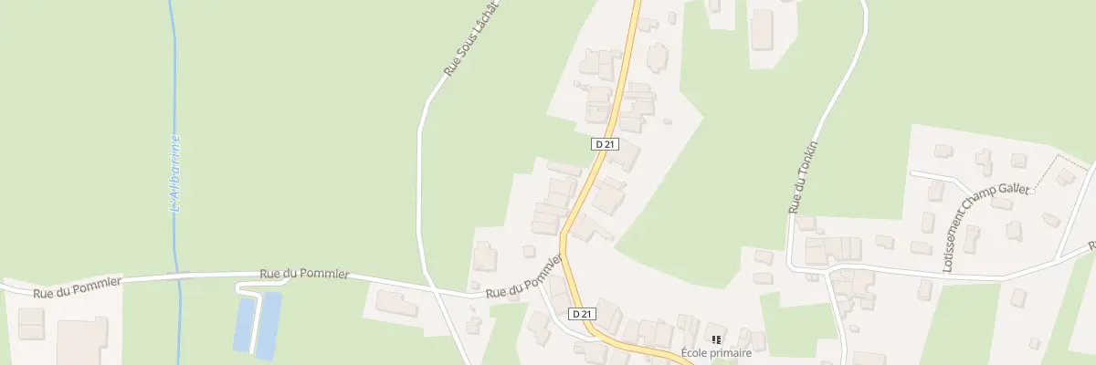 Plan du 195 Rue de Lachat à Champdor-Corcelles