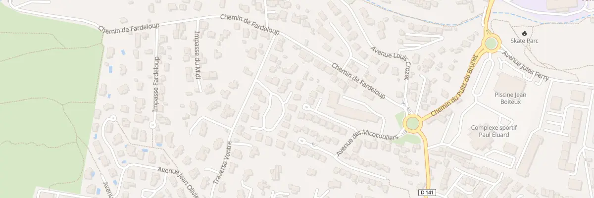 Plan du 9106 Che de Fardeloup à La Ciotat