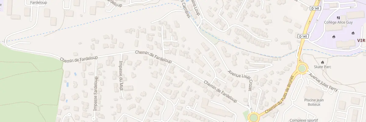 Plan du 226 Che de Fardeloup à La Ciotat