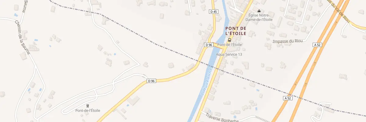 Plan du 3285 Route Nationale 96 à Aubagne