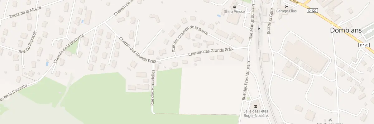 Plan du 294 Rue des Champs de la Barre à Domblans