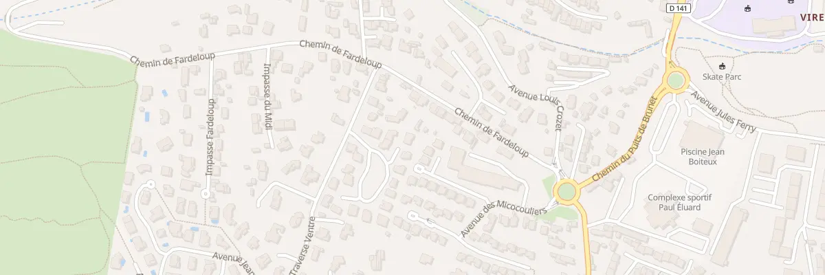 Plan du 9105 Che de Fardeloup à La Ciotat
