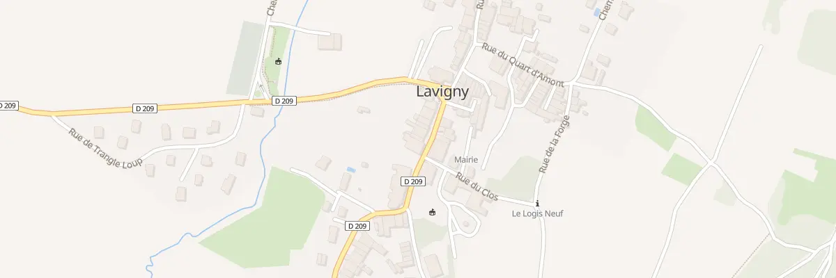 Plan du 50 Rue du Chateau à Lavigny