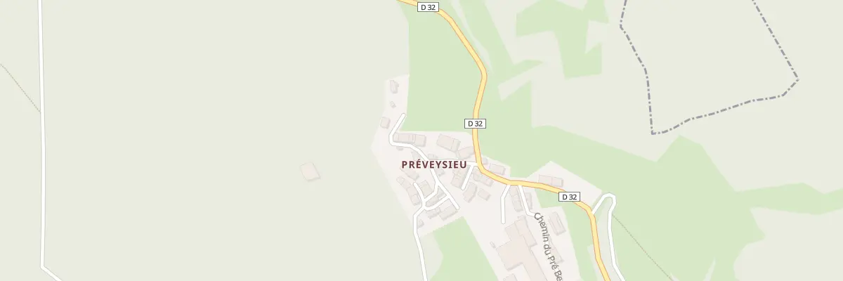 Plan du 5181 Preveyzieu à Contrevoz