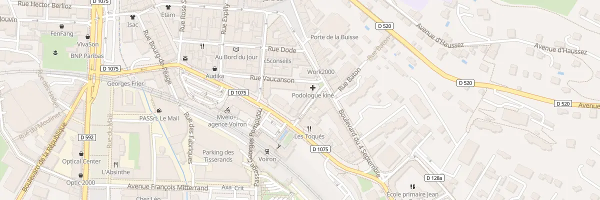 Plan du 2 Rue Soffrey-Calignon à Voiron