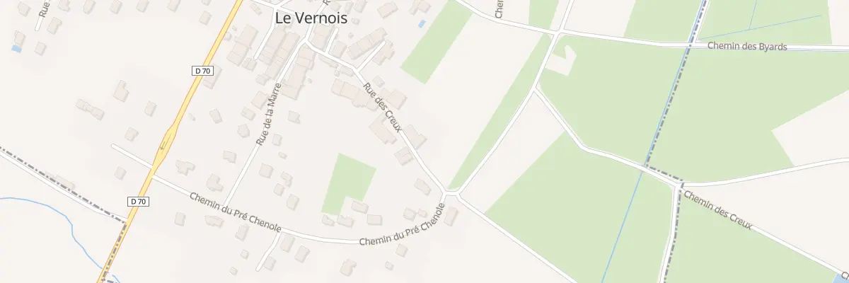 Plan du 165 Rue des Creux au Vernois