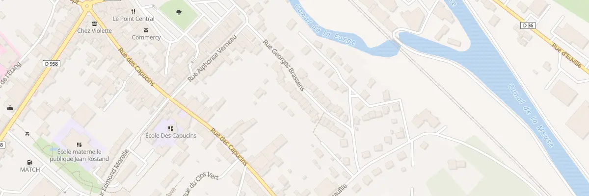 Plan du 14 Rue Georges Brassens à Commercy