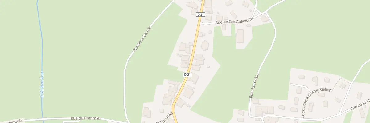 Plan du 275 Rue de Lachat à Champdor-Corcelles