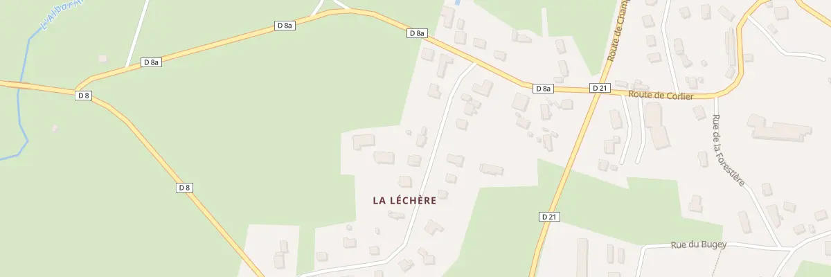 Plan du 283 Rue de la Léchère à Plateau d’Hauteville