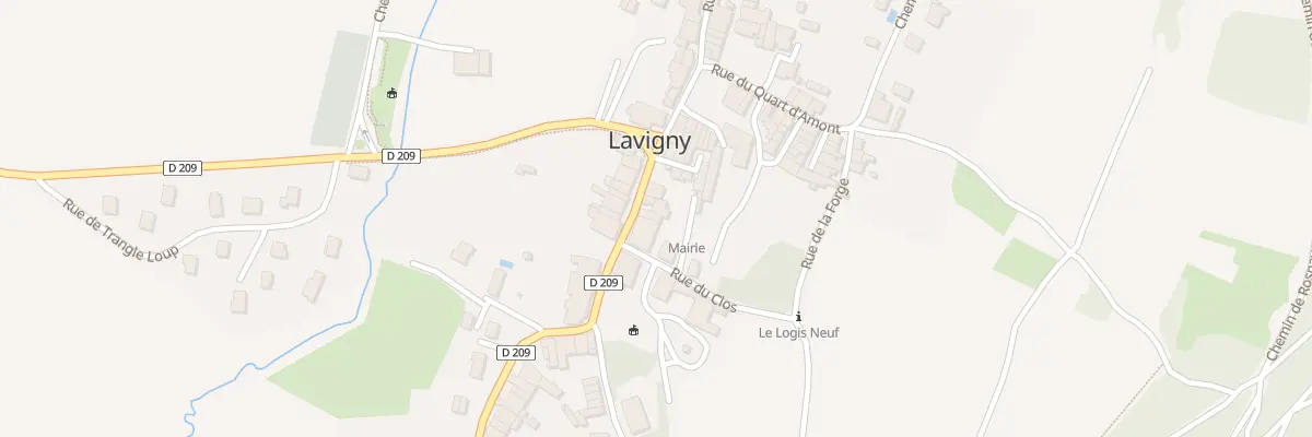 Plan du 35 Rue du Chateau à Lavigny