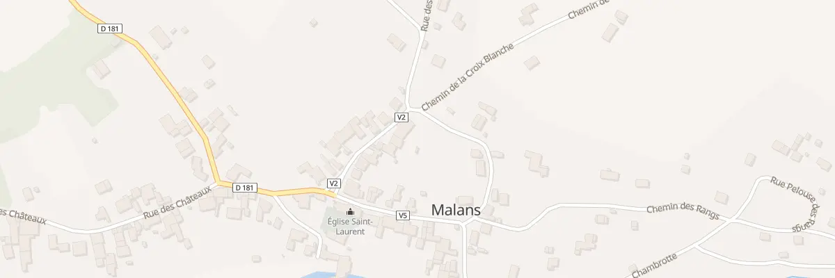 Plan du 18 Rue Haute à Malans