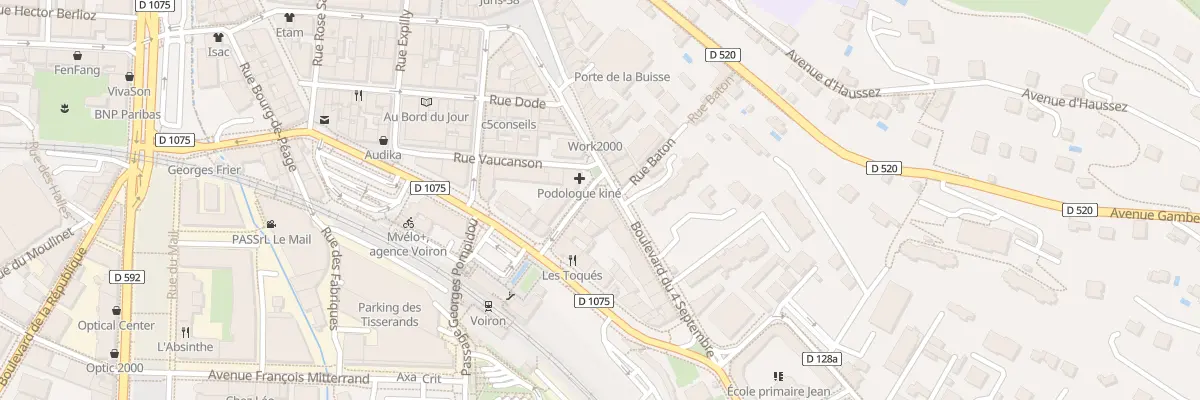 Plan du 3 Rue Soffrey-Calignon à Voiron