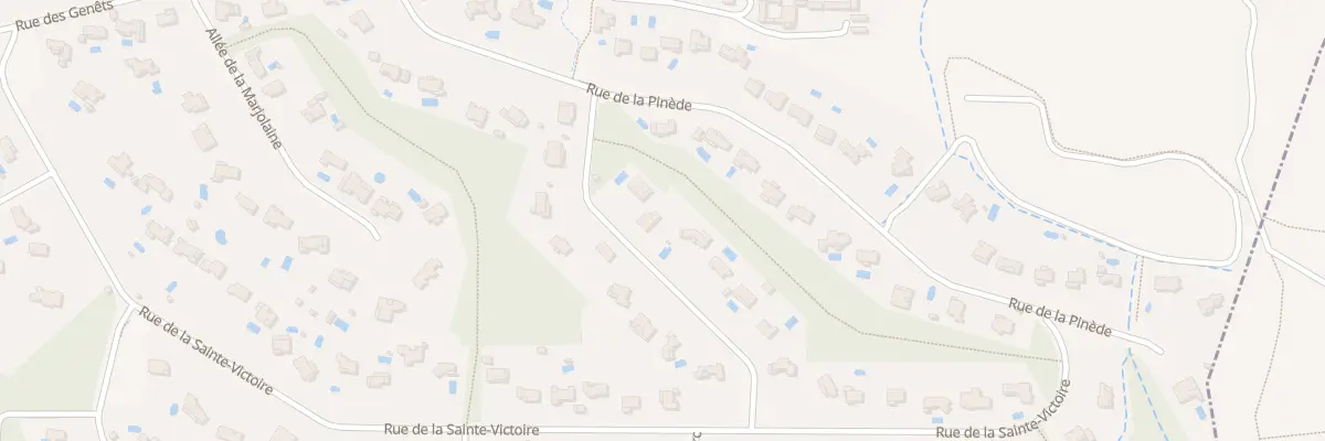 Plan du 3 Rue des Cyprés à Châteauneuf-le-Rouge