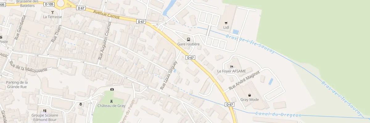 Plan du 2 Av de Verdun à Gray