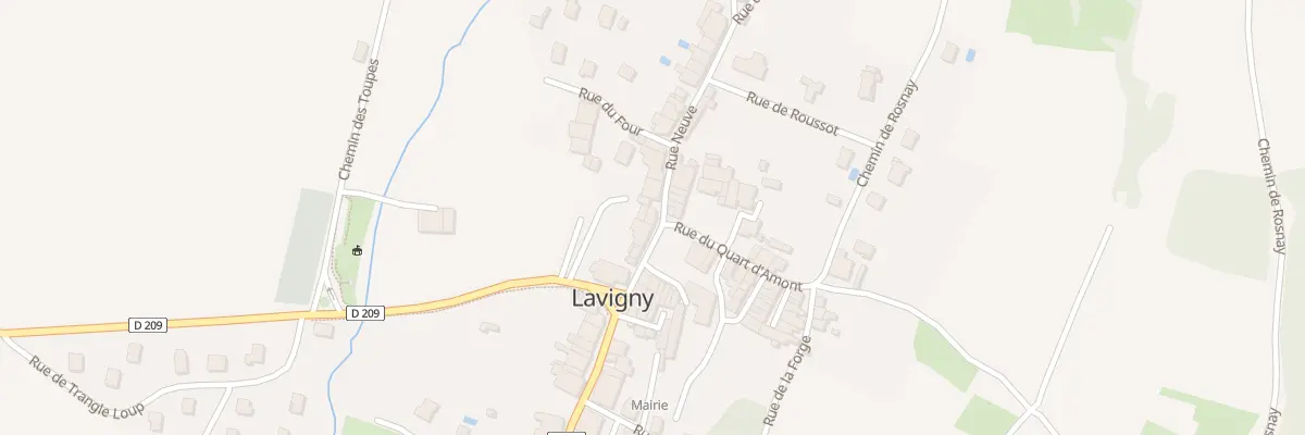 Plan de Au Village à Lavigny