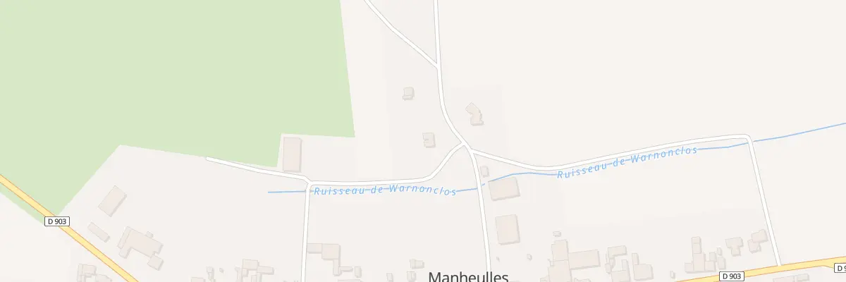 Plan du 1 Che du Gue à Manheulles
