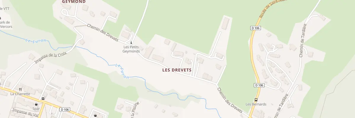 Plan du 240 Che des Drevets à Lans-en-Vercors