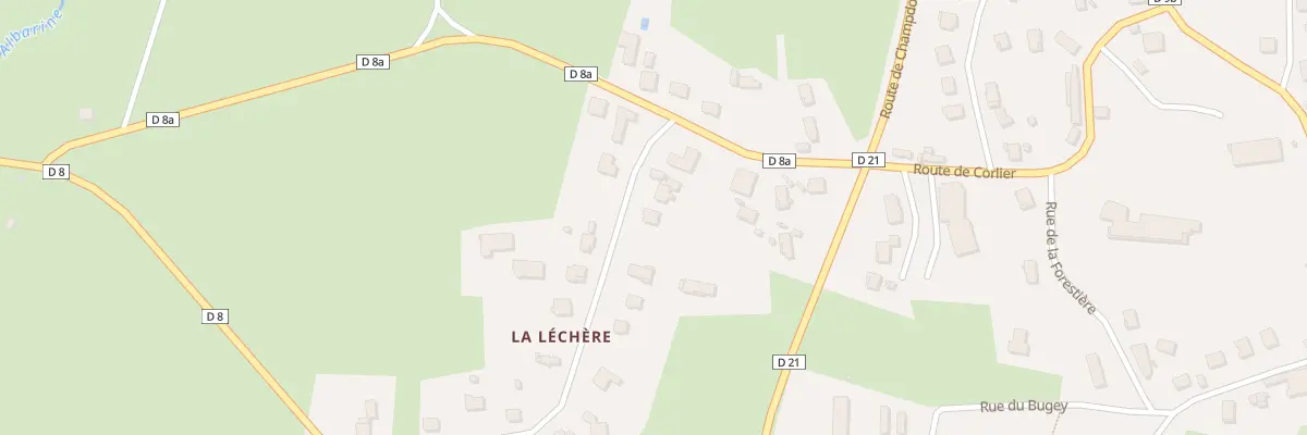 Plan du 314 Rue de la Léchère à Plateau d’Hauteville