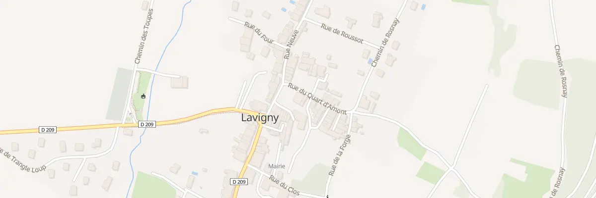 Plan du 33 Rue du Quart d’Amont à Lavigny